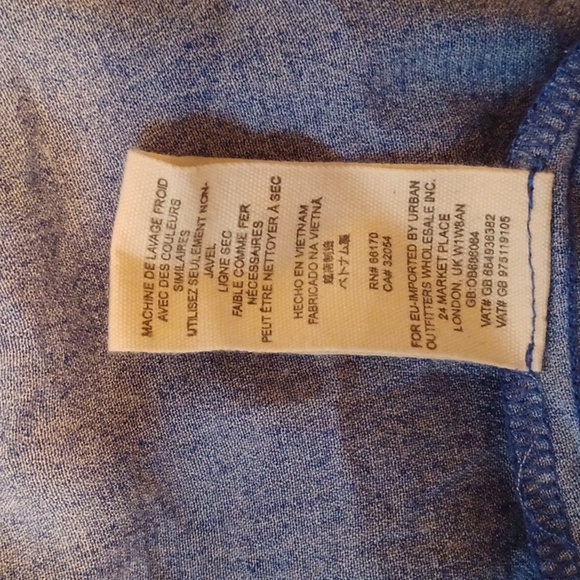 Free People Gemma Cobalt Blue and Orange Floral Tunic Top/Dress ** SZ M - Picture 11 of 12